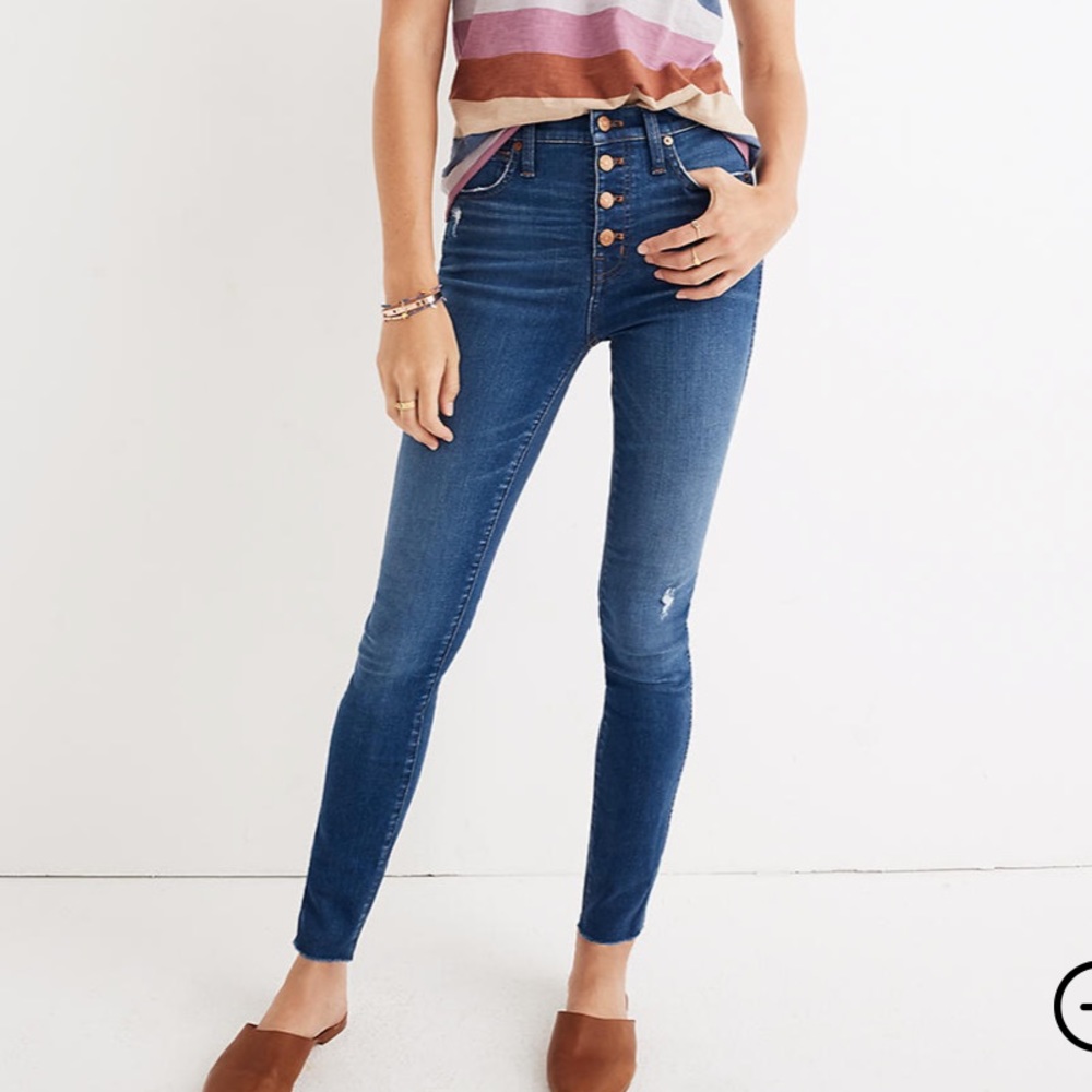Madewell 10” high rise skinny jeans - Hanna wash